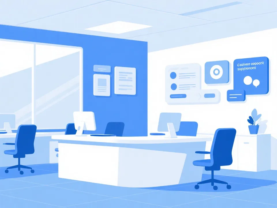 客服支持与商务合作联系示意图